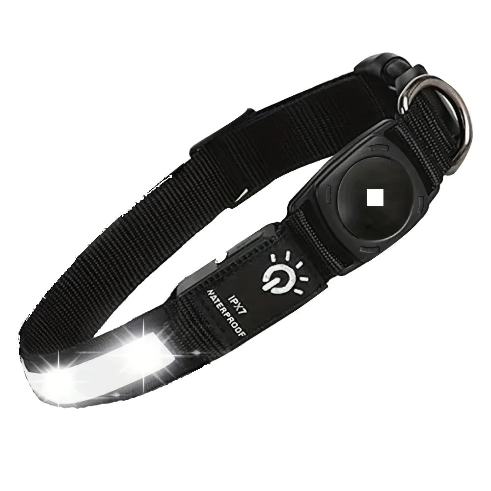 Spiffy Puffy find Waterproof LED Dog Collar - Black