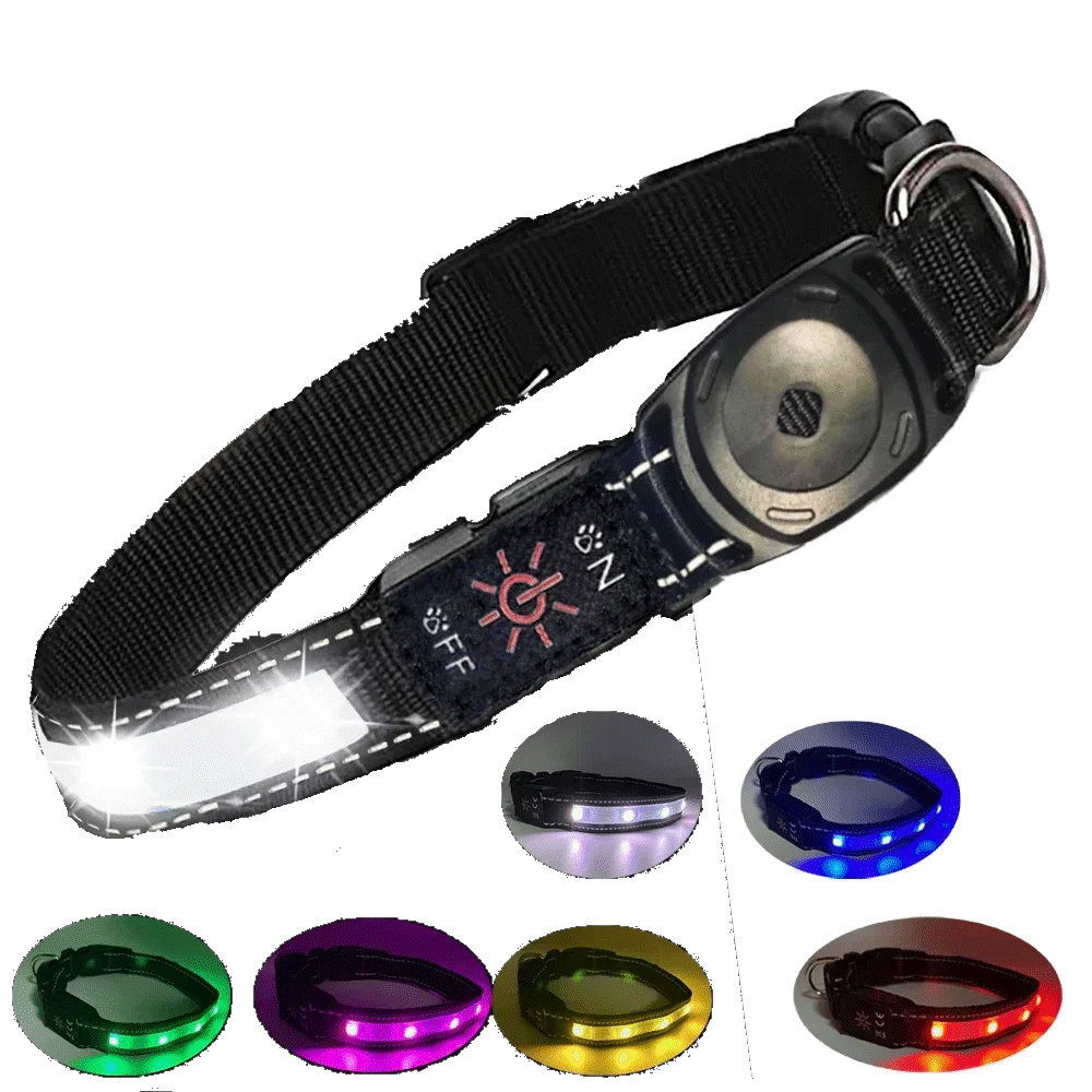 Spiffy Puffy find Waterproof LED Dog Collar - Multi-Colour