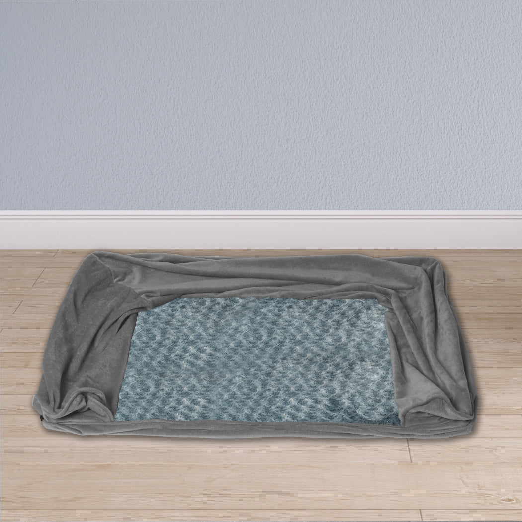 LARGE Dog Beds Pet Sofa Bedding Soft Warm Replacement Cover - Grey