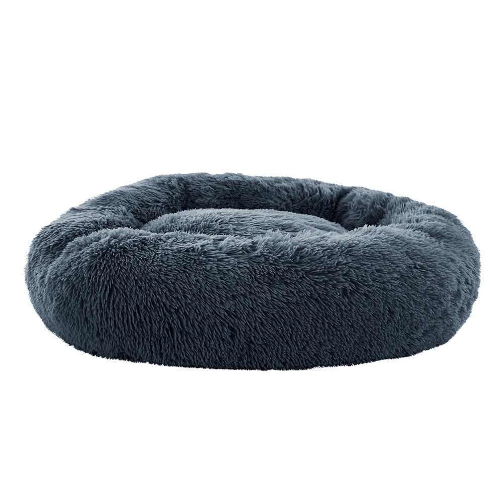 Spiffy Puffy find Large Calming Soft Plush Dog & Cat Bed in Dark Grey
