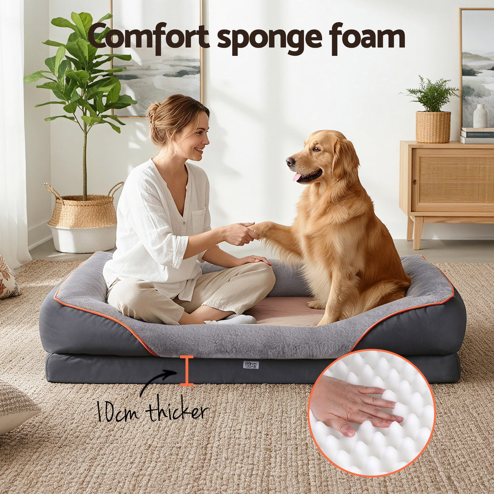 Spiffy Puffy Orthopedic Luxury Dog Bed - Plush Fleece Washable