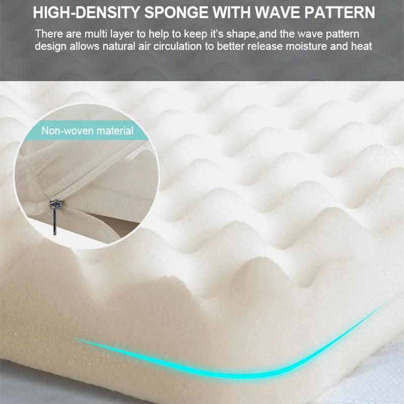 Truelove Memory Foam Pet Bed with Removable Pillow - Eco-Friendly Linen