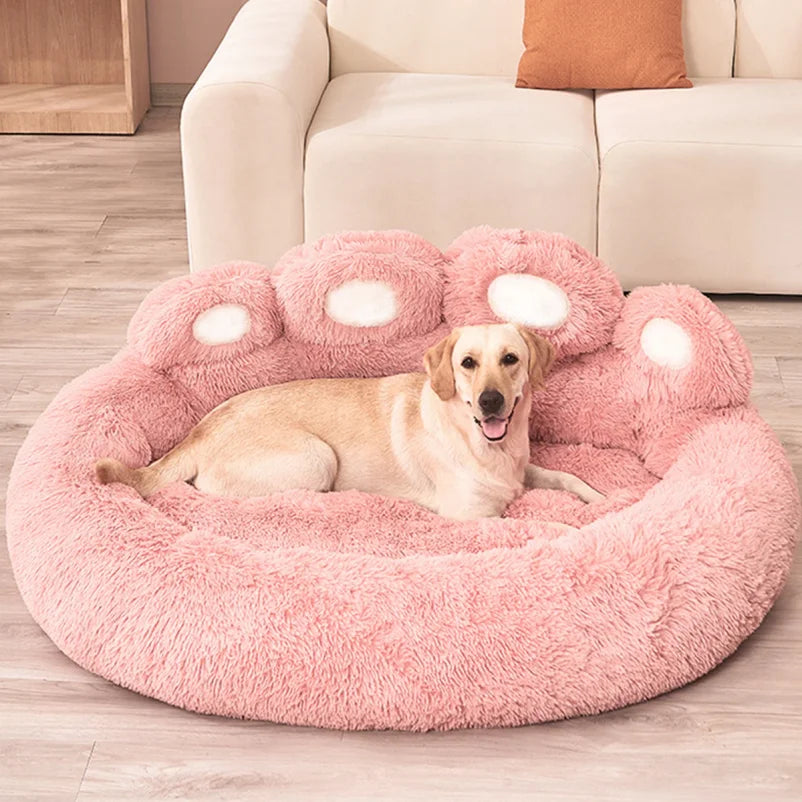Luxurious Plush Dog Bed – Cozy Winter Kennel for Large and Small Pets
