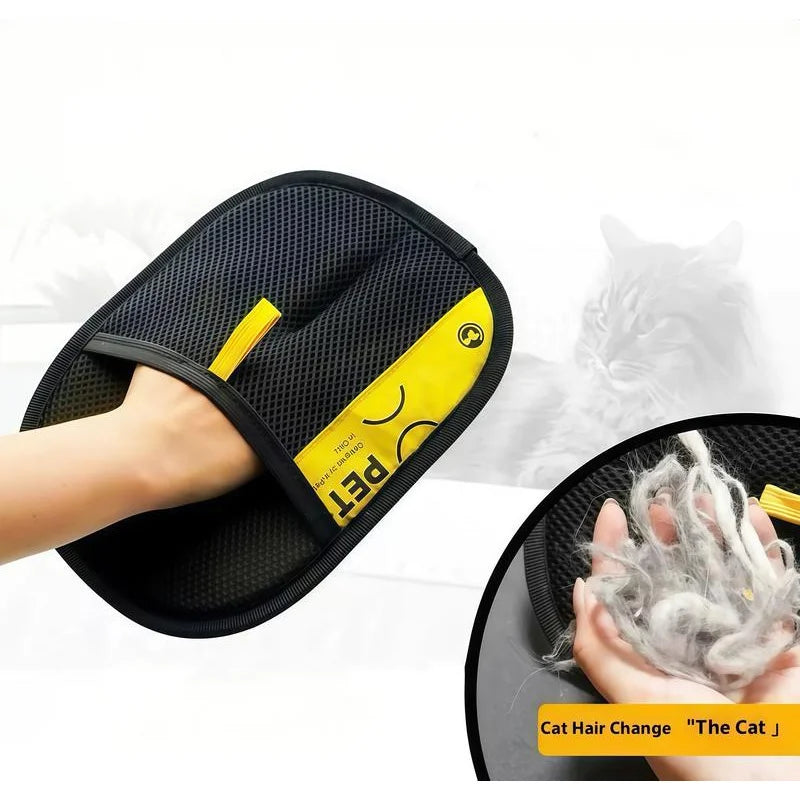 Electrostatic Pet Hair Remover Gloves - Reusable & Washable Grooming Tool