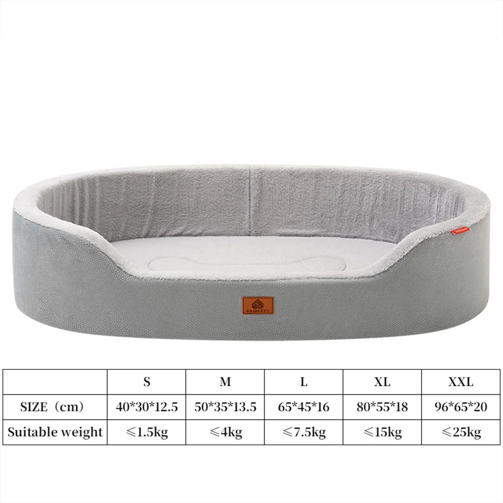 Winter Orthopedic Waterproof Dog Bed for Large Dogs