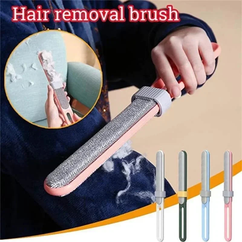 Double-Sided Electrostatic Lint Remover Brush for Pet Hair and Furniture Cleaning