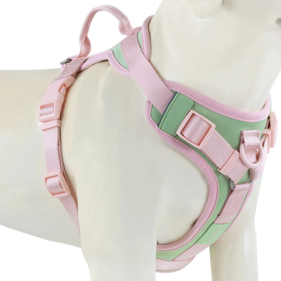 Luxury Adjustable No Pull Dog Harness in Chocolate Color