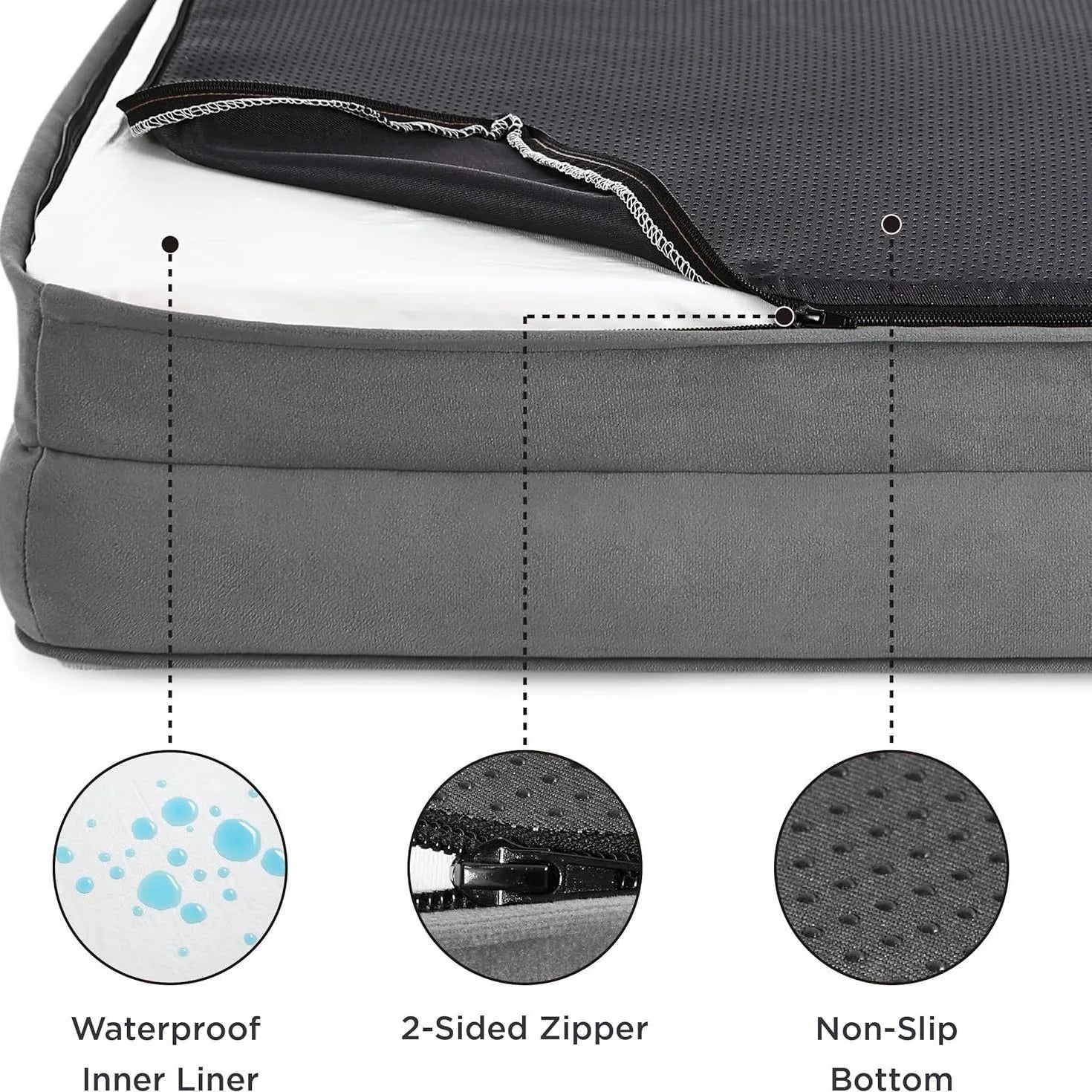 Cozy Deep Sleep Memory Foam Dog Bed - Thickened Warm Pet Sofa