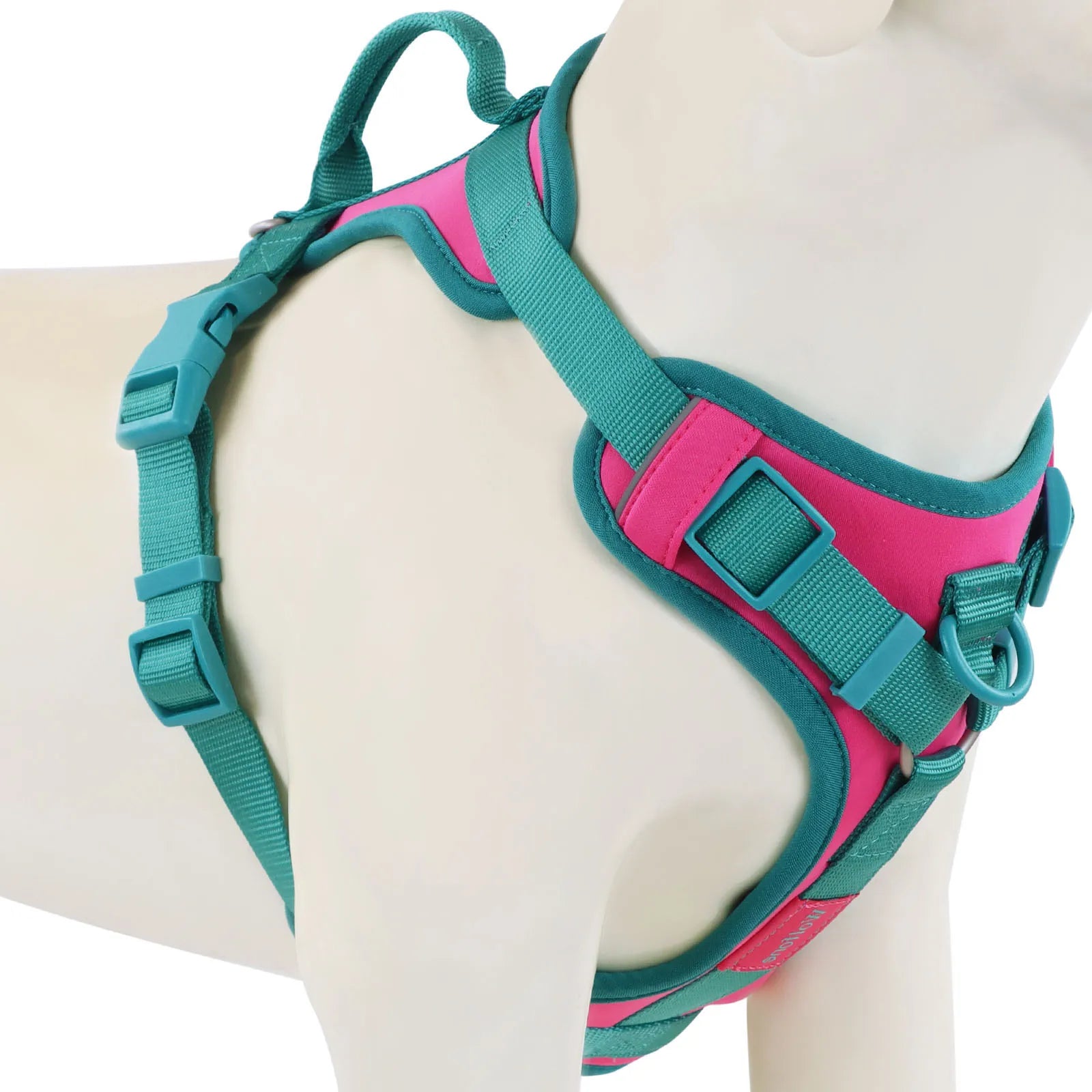 Luxury Adjustable No Pull Dog Harness in Chocolate Color