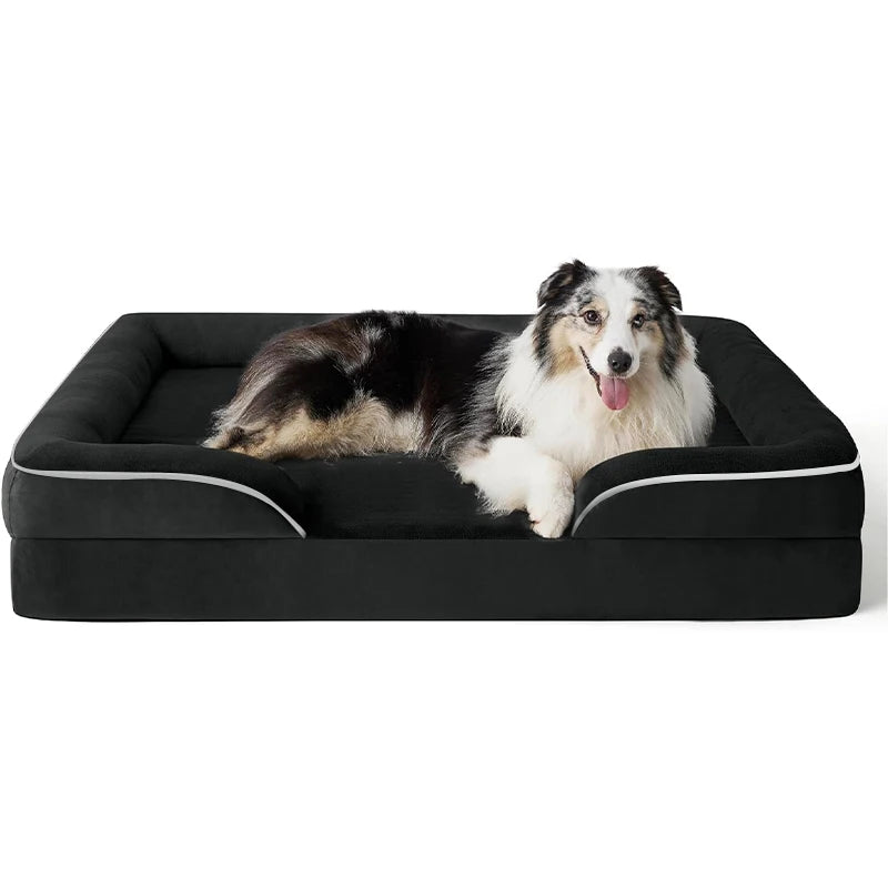 Extra Large Washable Orthopedic Dog Sofa Bed with Support Foam