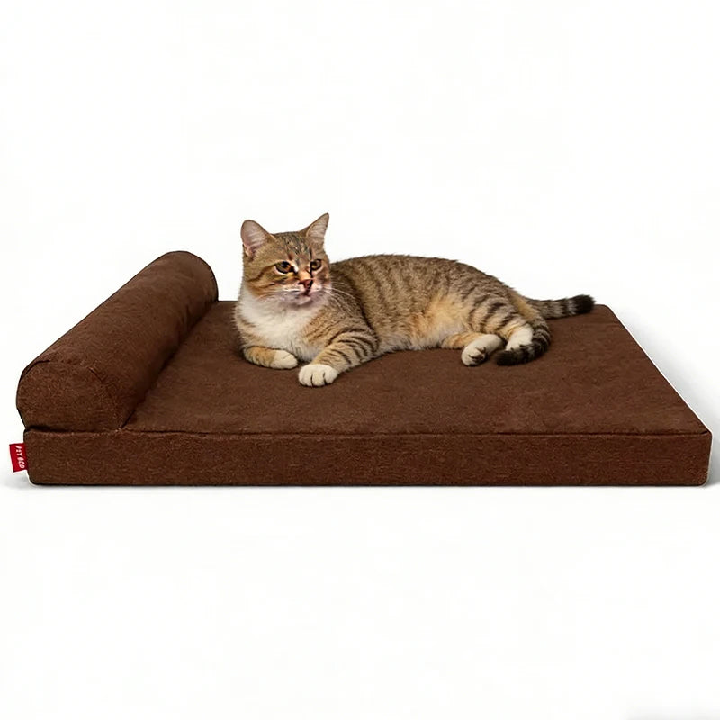Orthopedic Chew-Proof Winter Pet Bed with Removable Washable Cover