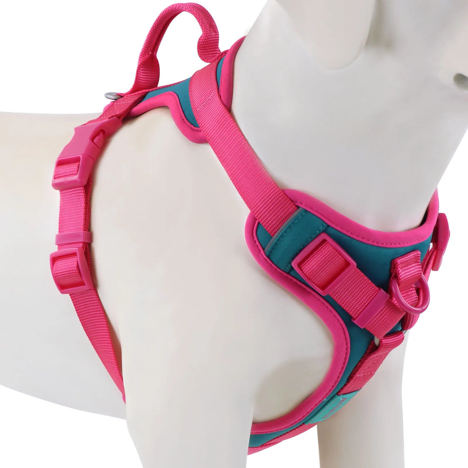Luxury Adjustable No Pull Dog Harness in Chocolate Color