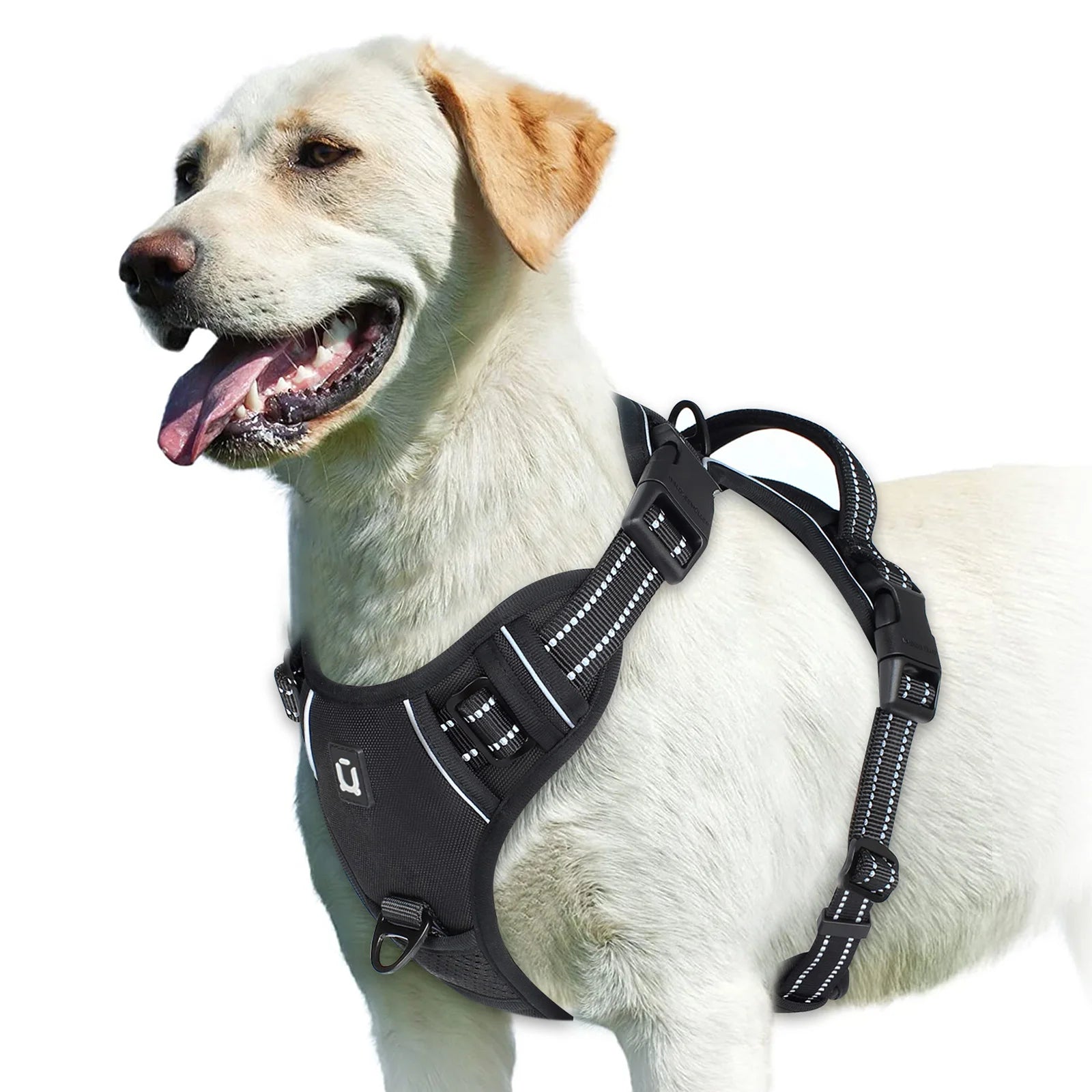 No Pull Adjustable Soft Padded Dog Harness with Control Handle