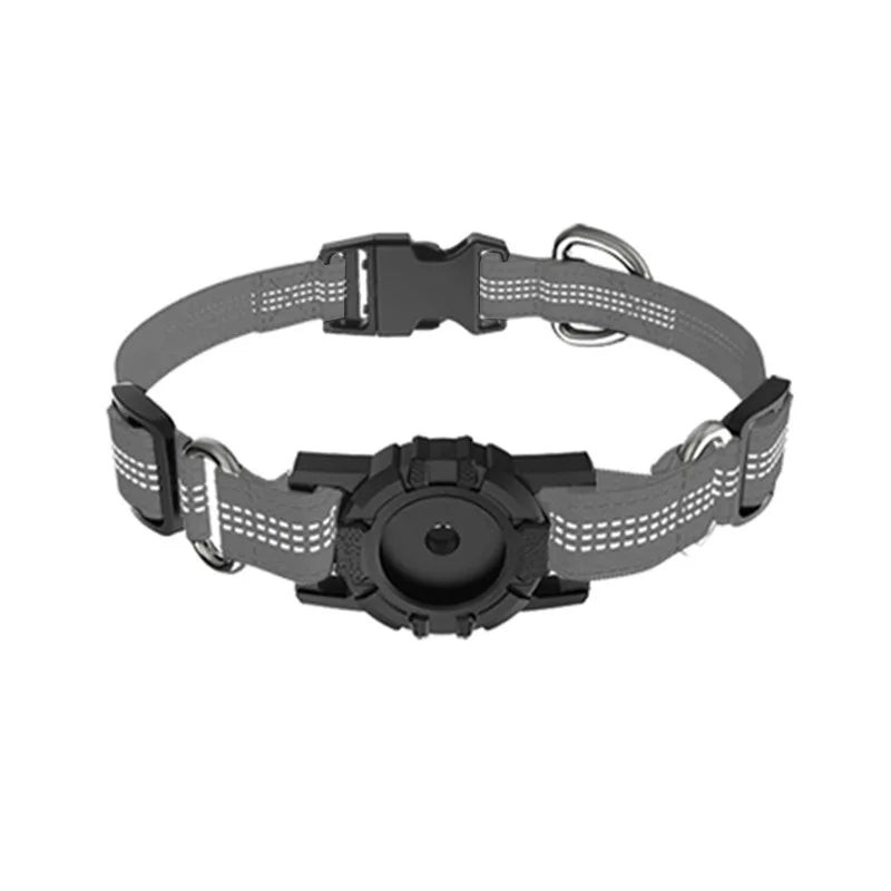 Spiffy Puffy find Waterproof Reflective Dog Collar - Grey