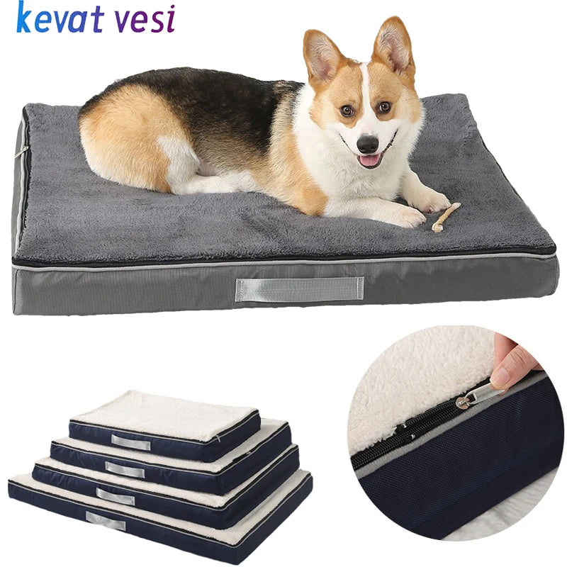 Cozy Memory Foam Dog Bed with Removable Washable Cover
