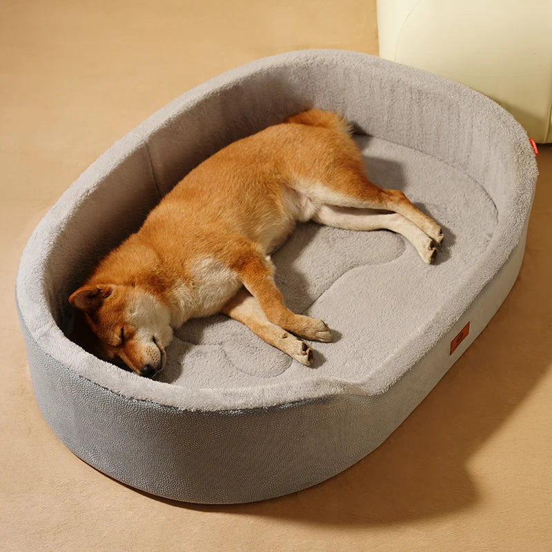 Winter Orthopedic Waterproof Dog Bed for Large Dogs