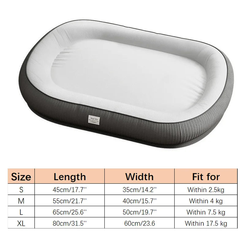 Soft Memory Foam Dog Bed with Removable Cover for Ultimate Comfort