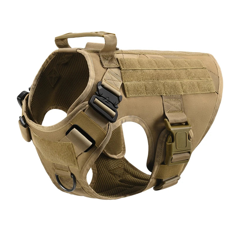 COOYOMO Tactical Military Vest Harness & Leash Set for All Dog Breeds