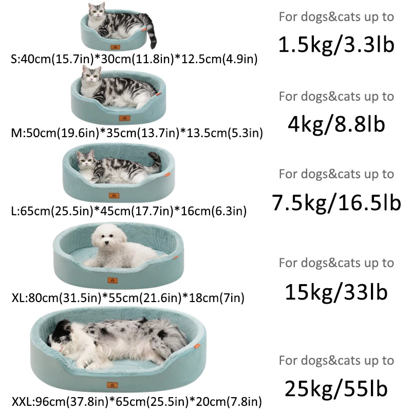 Winter Orthopedic Waterproof Dog Bed for Large Dogs