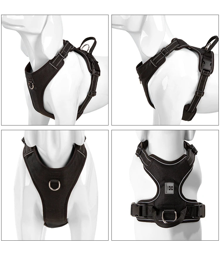 No Pull Reflective Adjustable Dog Harness for Small to Large Dogs