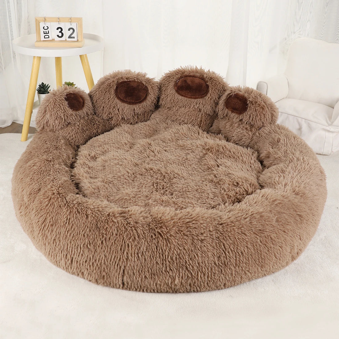 Fluffy Winter Dog Bed for Large and Small Pets