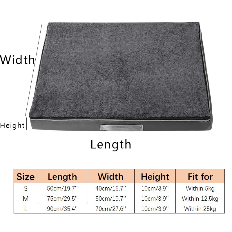 Cozy Memory Foam Dog Bed with Removable Washable Cover