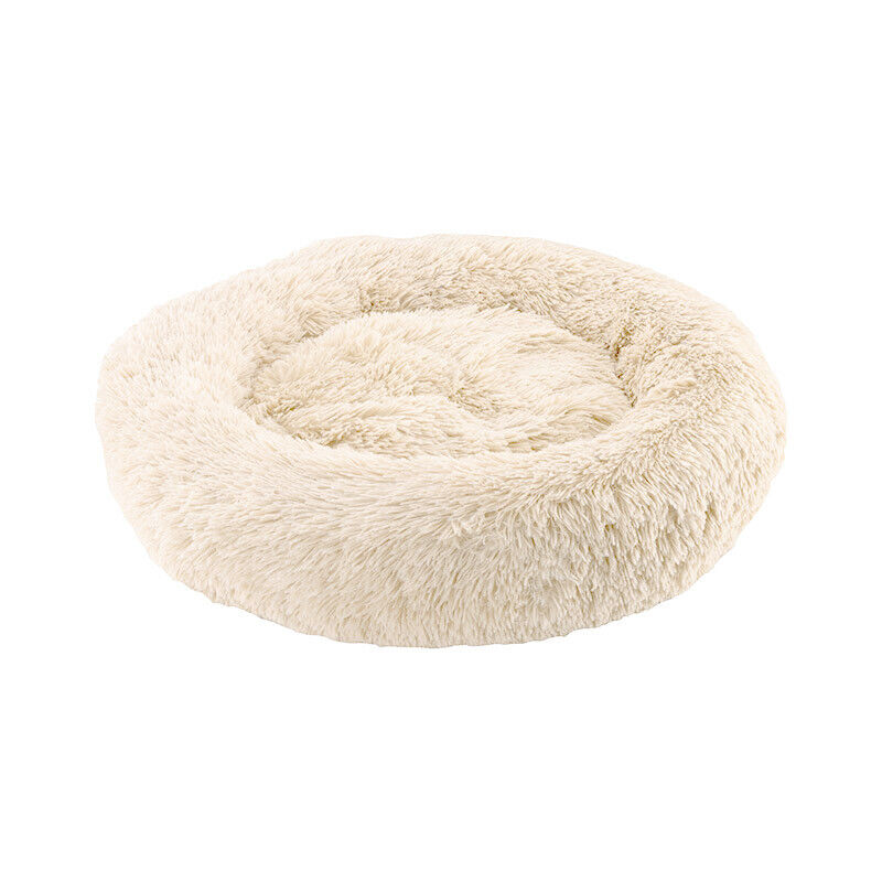 Luxurious Plush Calming Dog & Cat Bed - XXL Fluffy Donut Design