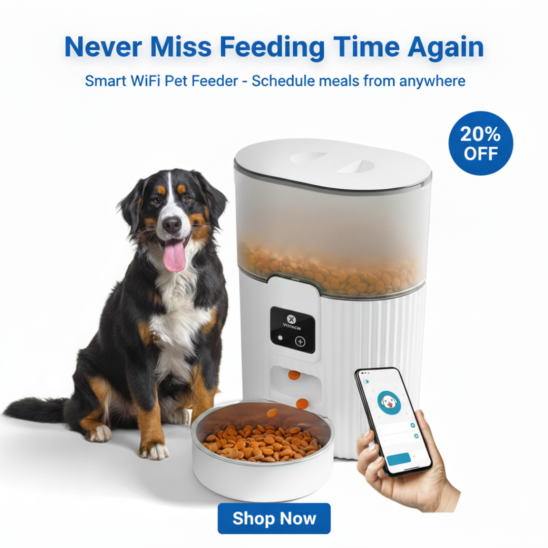 Automatic Feeders with APP: Wifi Pet Food Dispenser for Cat & Small Dog